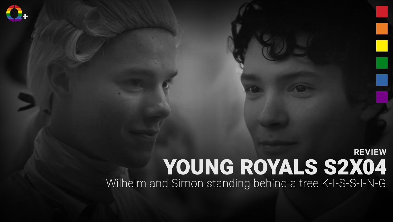 Young Royals S2X04 Wilhelm And Simon Standing Behind A Tree K I S S I Young Royals S2X04 Wilhelm And Simon Standing Behind A Tree K I S S I